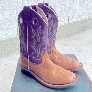 Old West Real Leather Boots like NEW